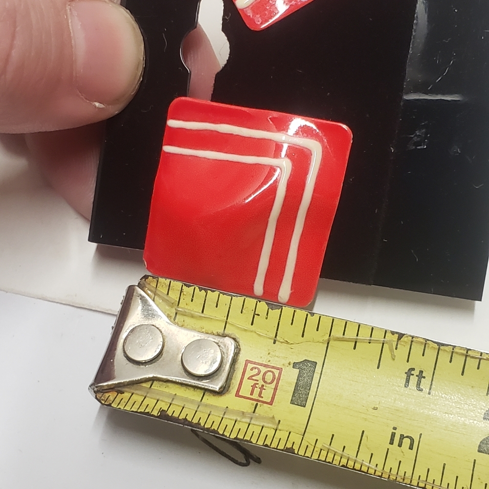 Gorgeous Vintage Ruby Red Statement Earrings - image 4